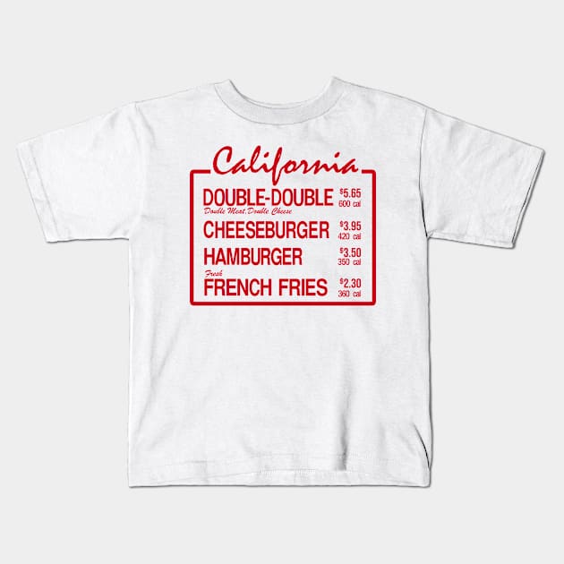 California Burger Kids T-Shirt by Meat Beat